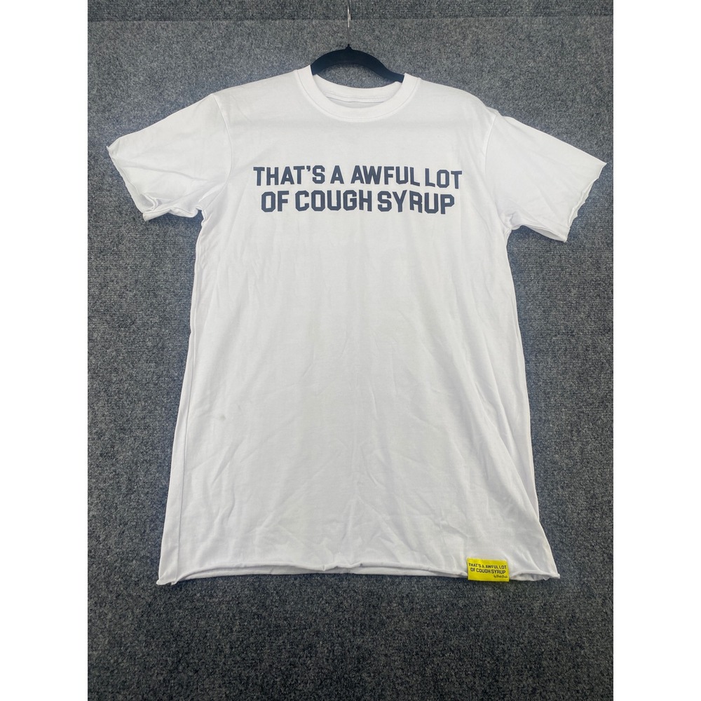 That's A Awful Lot Of Cough Syrup Desto Dubb T-Shirt Mens M White Graphic Tee